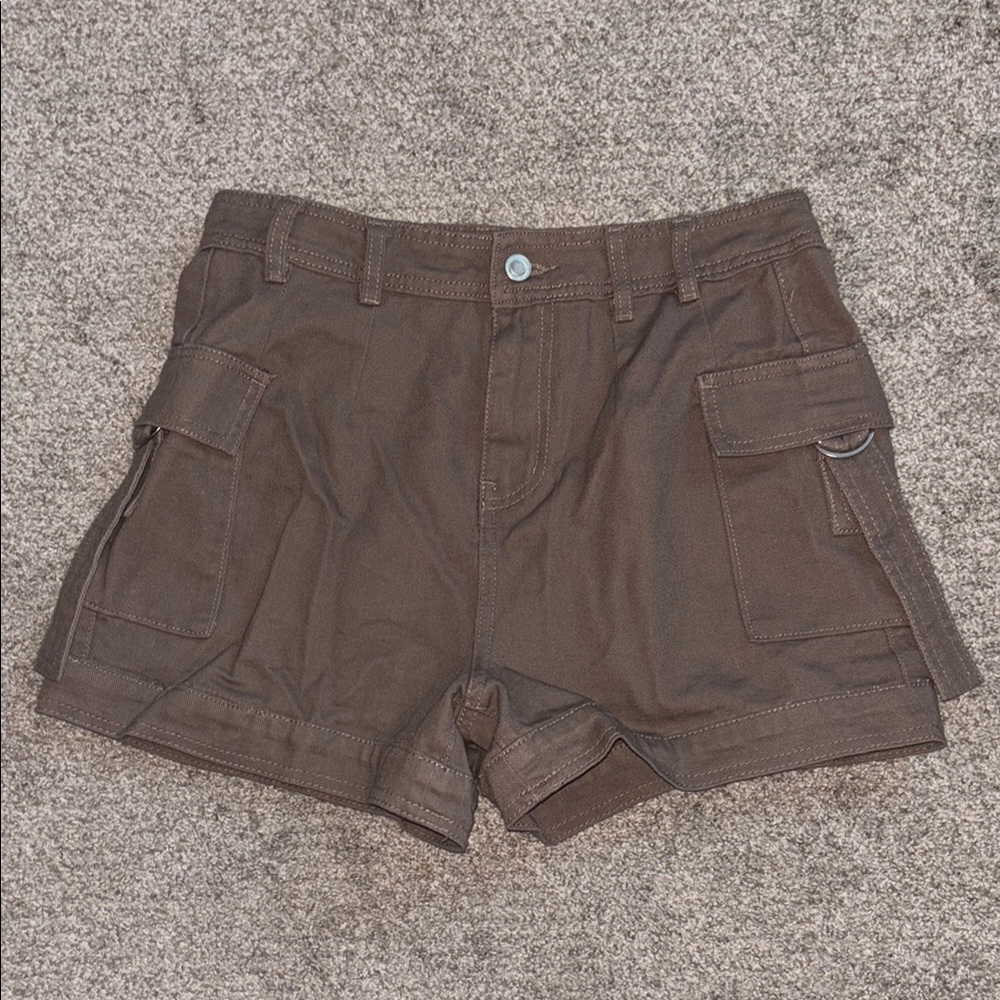 Brown Cargo Shorts